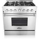  Thor Kitchen 36-inch Freestanding Dual-Fuel Range HRD3606U IMAGE 1