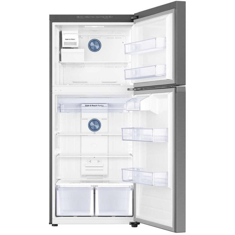  Samsung 29-inch, 18 cu. ft. Top Freezer Refrigerator with Interior Ice Maker RT18M6215SR/AA IMAGE 2