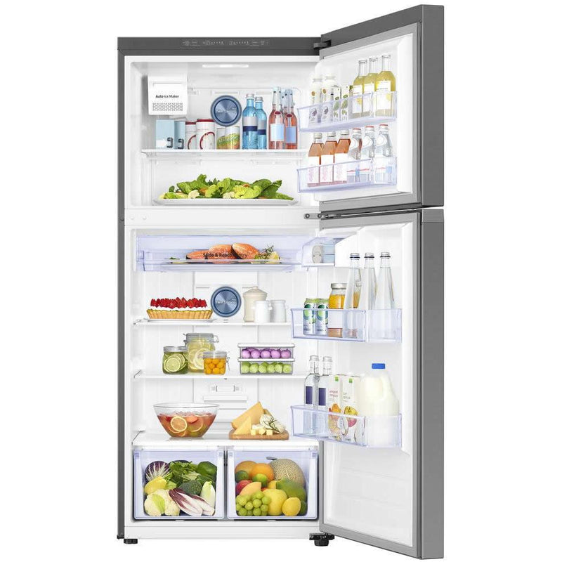  Samsung 29-inch, 18 cu. ft. Top Freezer Refrigerator with Interior Ice Maker RT18M6215SR/AA IMAGE 3