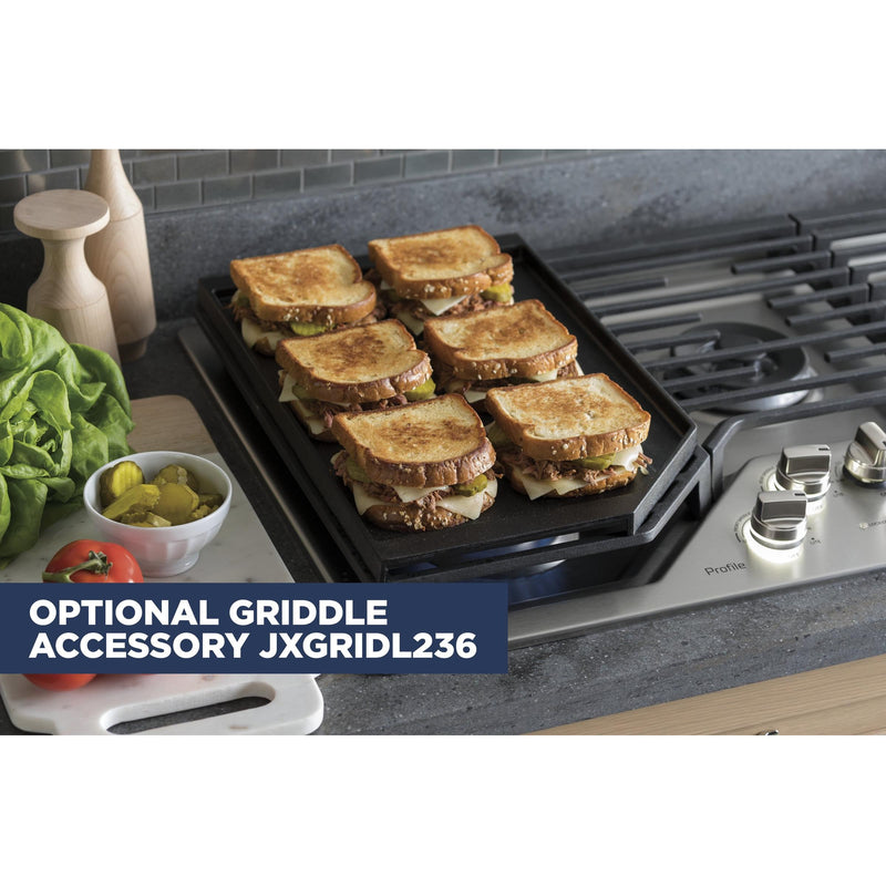 GE Profile 36-inch Built-In Gas Cooktop with MAX Burner System PGP7036SLSS IMAGE 7