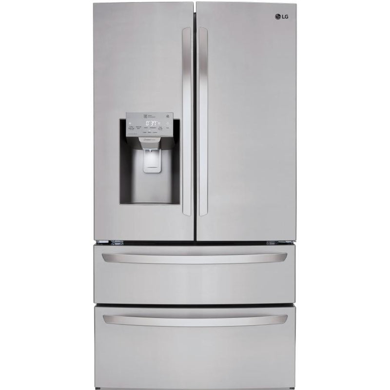 LG 36-inch, 27.8 cu.ft. Freestanding French 4-Door Refrigerator with Slim SpacePlus® Ice System LMXS28626S IMAGE 1