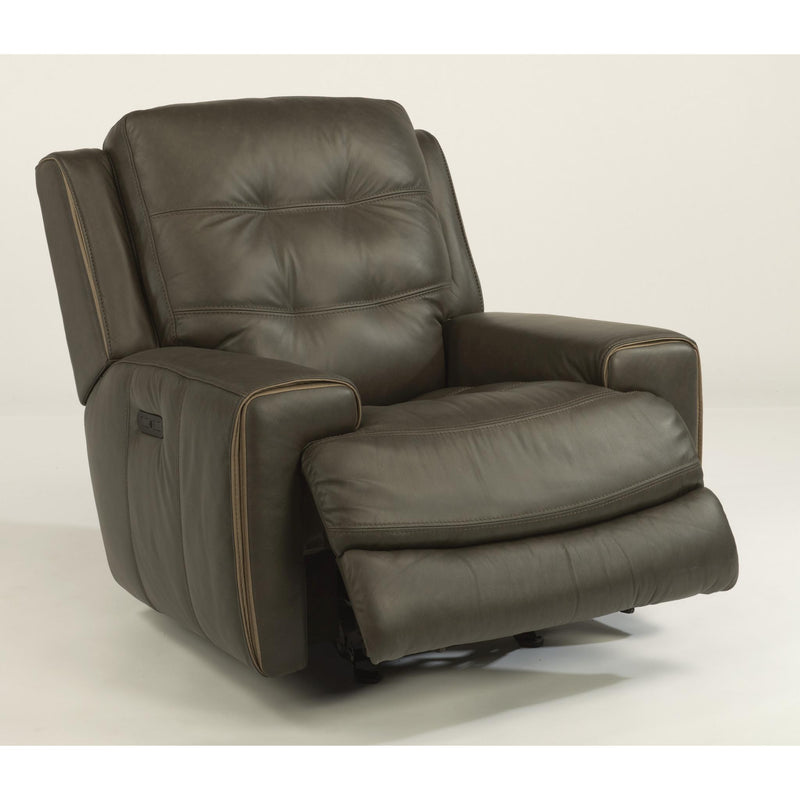 Flexsteel Wicklow Power Glider Leather Match Recliner 1681-54PH 326-70 IMAGE 3