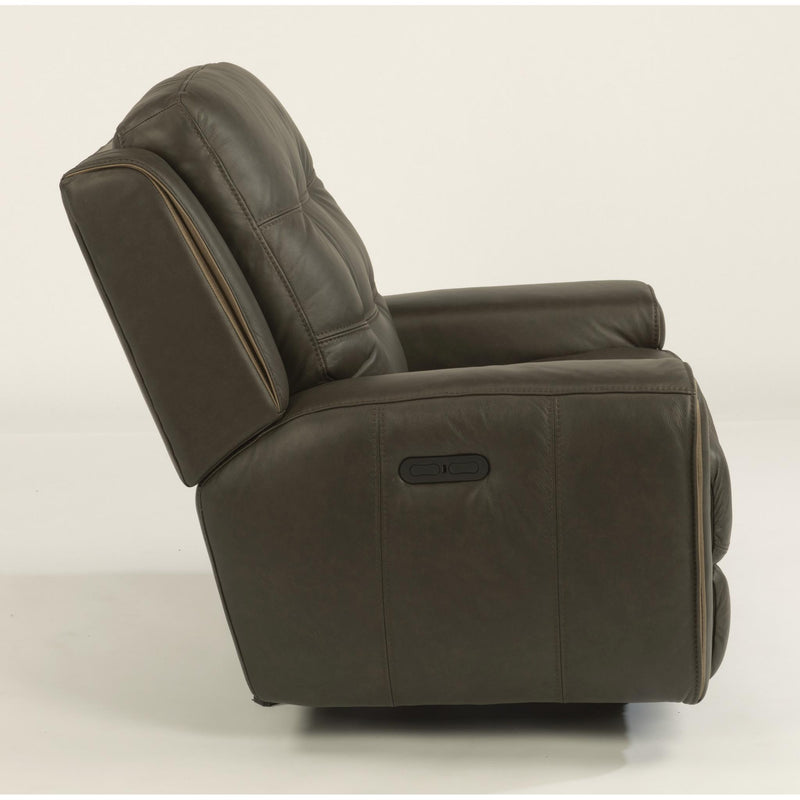 Flexsteel Wicklow Power Glider Leather Match Recliner 1681-54PH 326-70 IMAGE 4