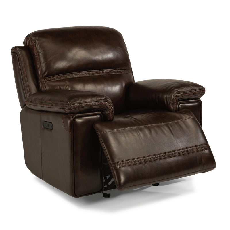 Flexsteel Fenwick Power Glider Leather Recliner 1659-54PH-204-70 IMAGE 3