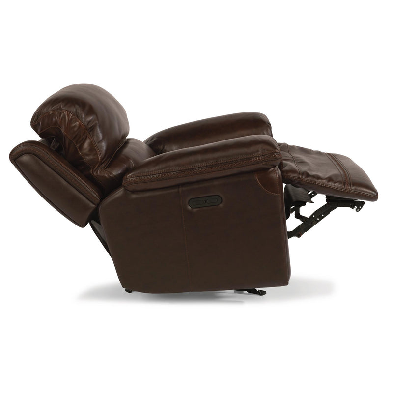 Flexsteel Fenwick Power Glider Leather Recliner 1659-54PH-204-70 IMAGE 5