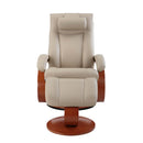 Mac Motion Chairs Hamar Swivel Leather Recliner 54-LO3-32-103-CP IMAGE 1