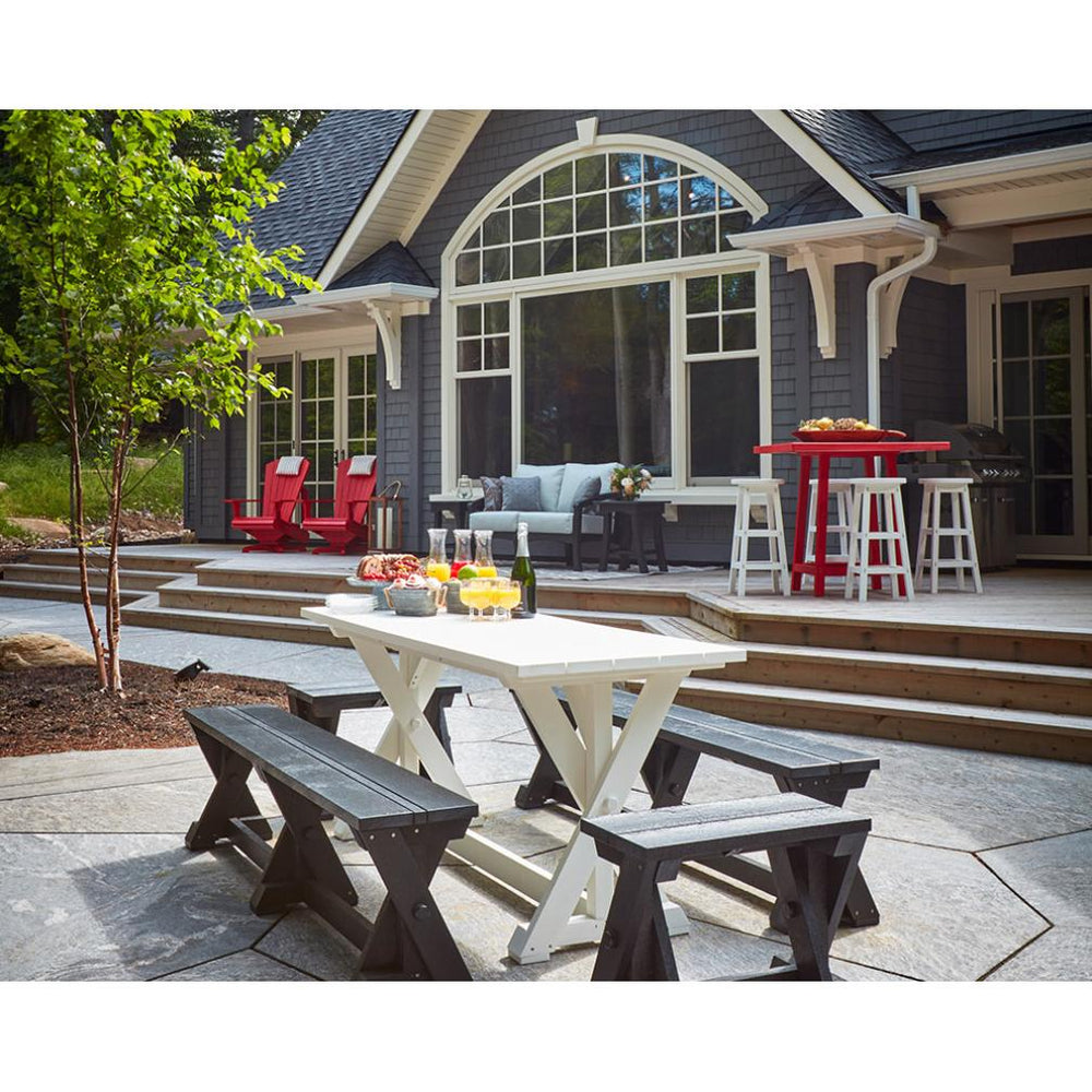 C.R. Plastic Products Generation T52-01 Picnic Table - Red