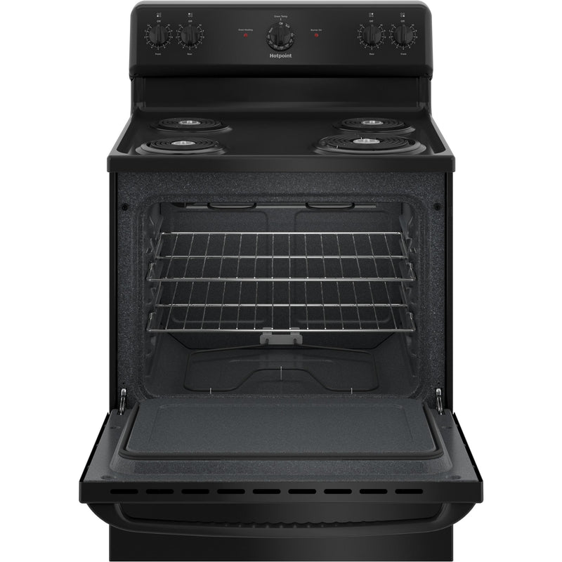 Hotpoint 30-inch Freestanding Electric Range RBS160DMBB IMAGE 2