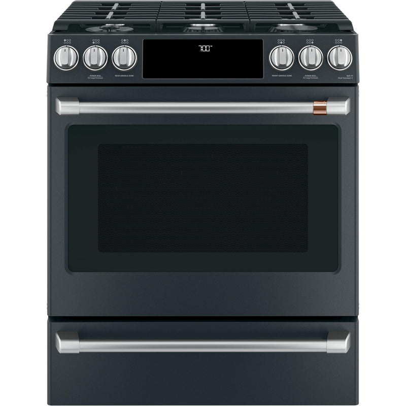 Café 30-inch Slide-In Gas Range with Warming Drawer CGS700P3MD1 IMAGE 1
