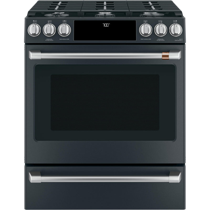 Café 30-inch Slide-In Gas Range with Warming Drawer CGS700P3MD1 IMAGE 1