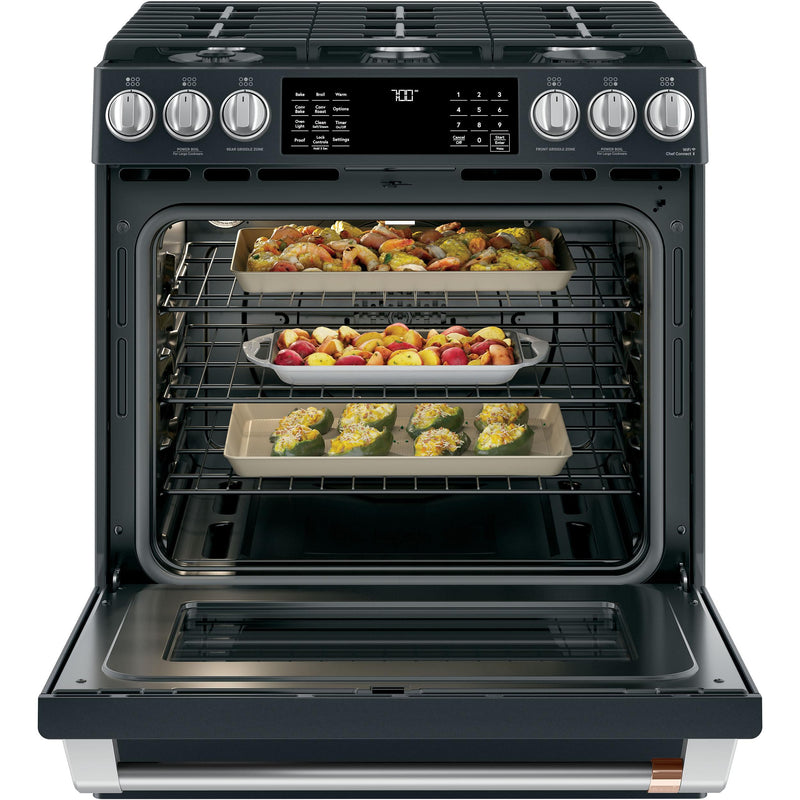 Café 30-inch Slide-In Gas Range with Warming Drawer CGS700P3MD1 IMAGE 3