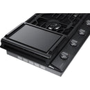  Samsung 36-inch Built-in Gas Cooktop with Wi-Fi Connectivity NA36N6555TG/AA IMAGE 3