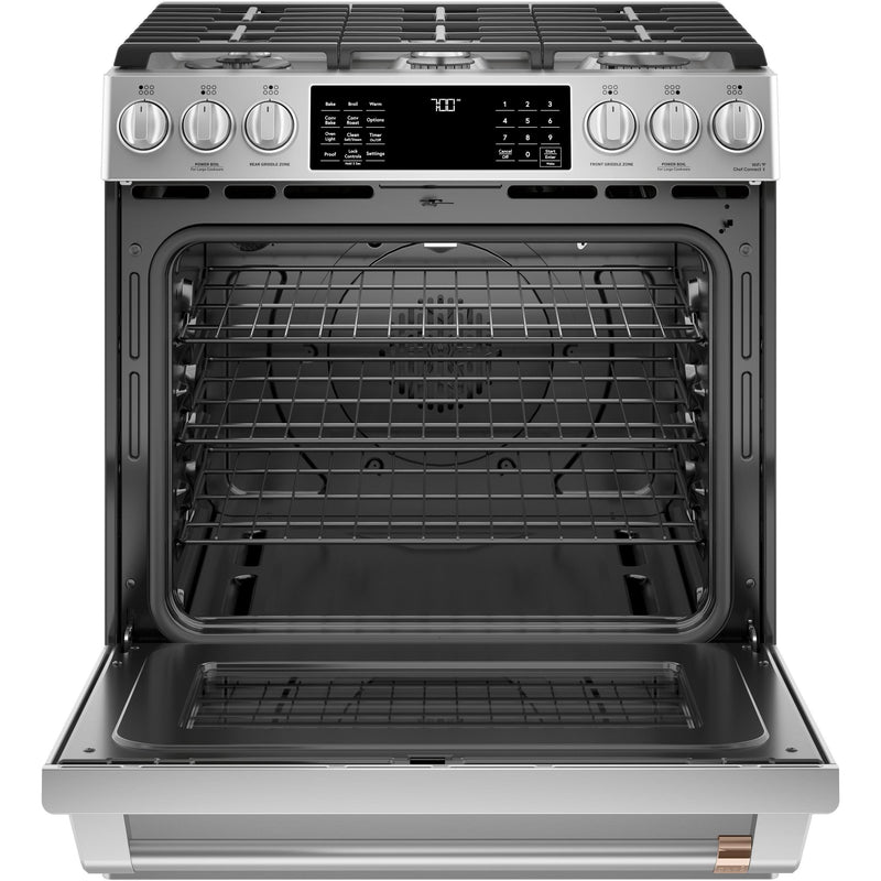 Café 30-inch Slide-in Gas Range with Convection Technology CGS700P2MS1 IMAGE 3
