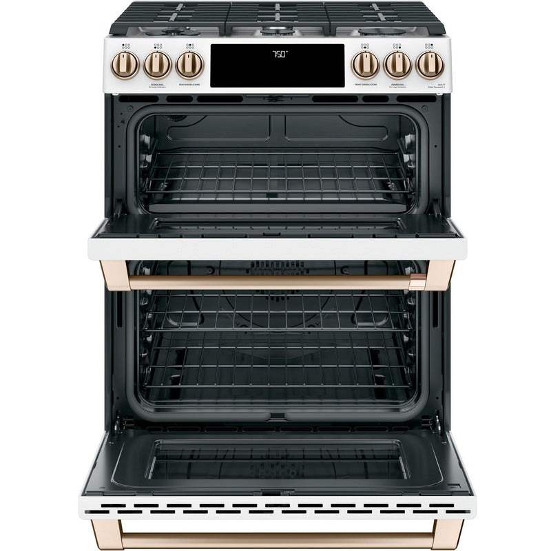Café 30-inch Slide-in Gas Double Oven Range with Convection Technology CGS750P4MW2 IMAGE 5