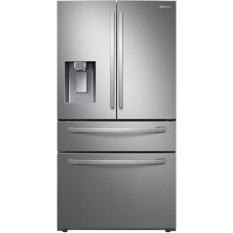  Samsung 36-inch, 28 cu.ft. Freestanding French 4-Door Refrigerator RF28R7201SR/AA IMAGE 1