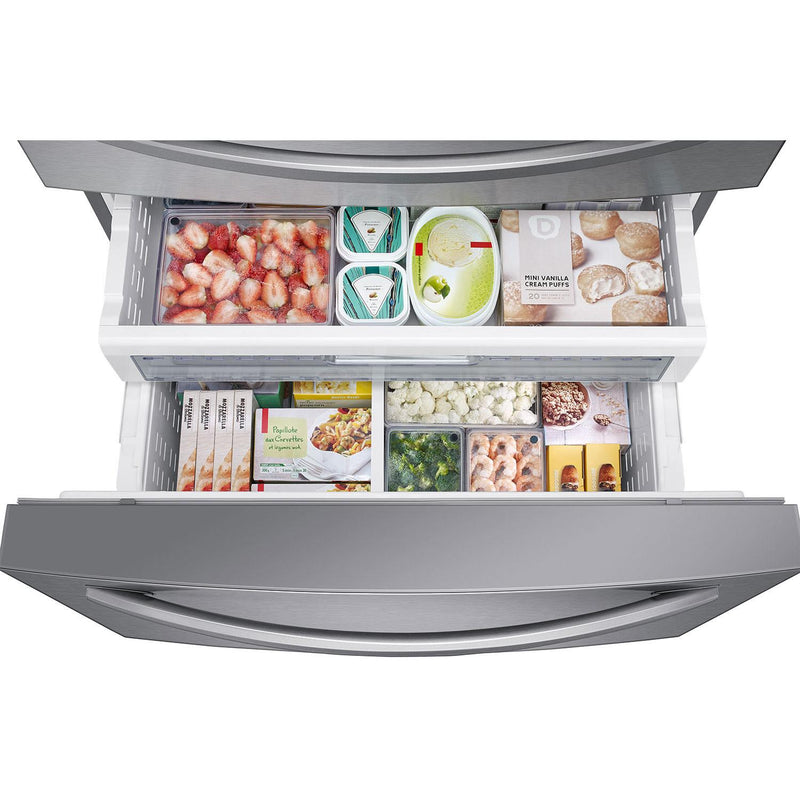 Samsung 36-inch, 28 cu.ft. Freestanding French 4-Door Refrigerator RF28R7201SR/AA IMAGE 7