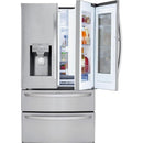 LG 36-inch, 27.8 cu.ft. Freestanding French 4-Door Refrigerator with Slim SpacePlus® Ice System LMXS28596S IMAGE 2