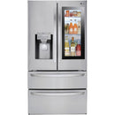 LG 36-inch, 27.8 cu.ft. Freestanding French 4-Door Refrigerator with Slim SpacePlus® Ice System LMXS28596S IMAGE 5