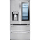 LG 36-inch, 27.8 cu.ft. Freestanding French 4-Door Refrigerator with Slim SpacePlus® Ice System LMXS28596S IMAGE 6