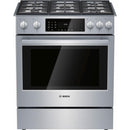 Bosch 30-inch Slide-In Dual Fuel Range HDI8056U IMAGE 1