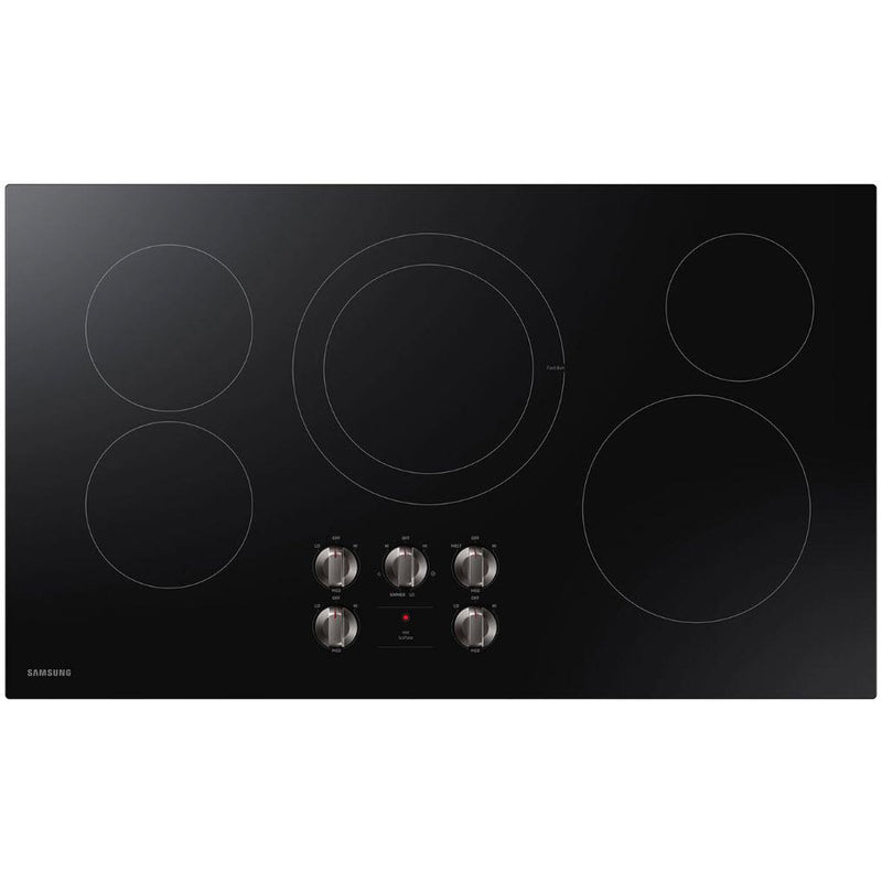 Samsung 36-inch Built-in Electric Cooktop with Hot Surface Indicator NZ36R5330RK/AA IMAGE 1