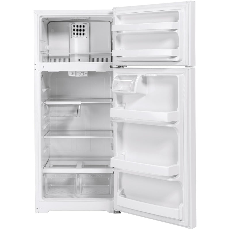 GE 28-inch, 17.5 cu. ft. Top Freezer Refrigerator GTS18HGNRWW IMAGE 2