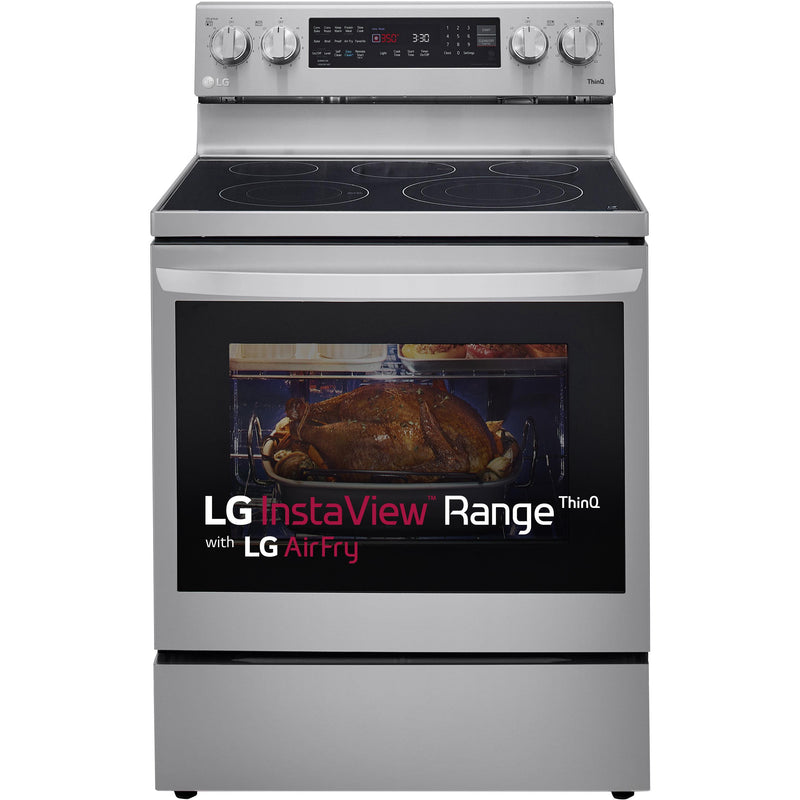 LG 30-inch, 6.3 cu.ft. Freestanding Electric Range with Wi-Fi Connectivity LREL6325F IMAGE 1