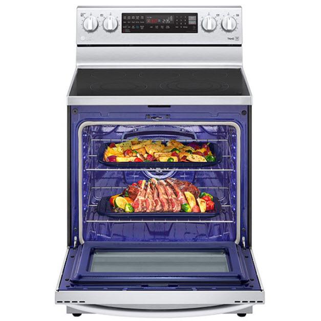 LG 30-inch, 6.3 cu.ft. Freestanding Electric Range with Wi-Fi Connectivity LREL6325F IMAGE 3