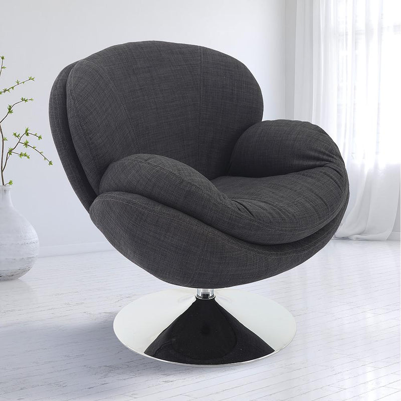 Mac Motion Chairs Scoop Leisure Swivel Fabric Accent Chair SCOOP-200-CH IMAGE 3