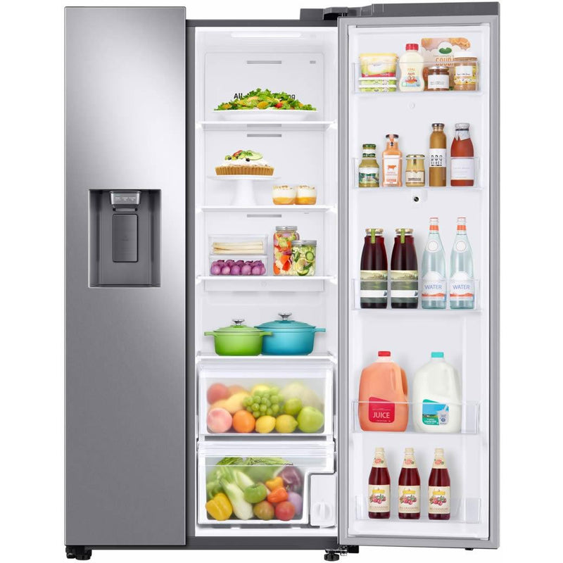  Samsung 36-inch, 21.5 cu.ft. Counter-Depth Side-by-Side Refrigerator with Family Hub™ RS22T5561SR/AA IMAGE 7