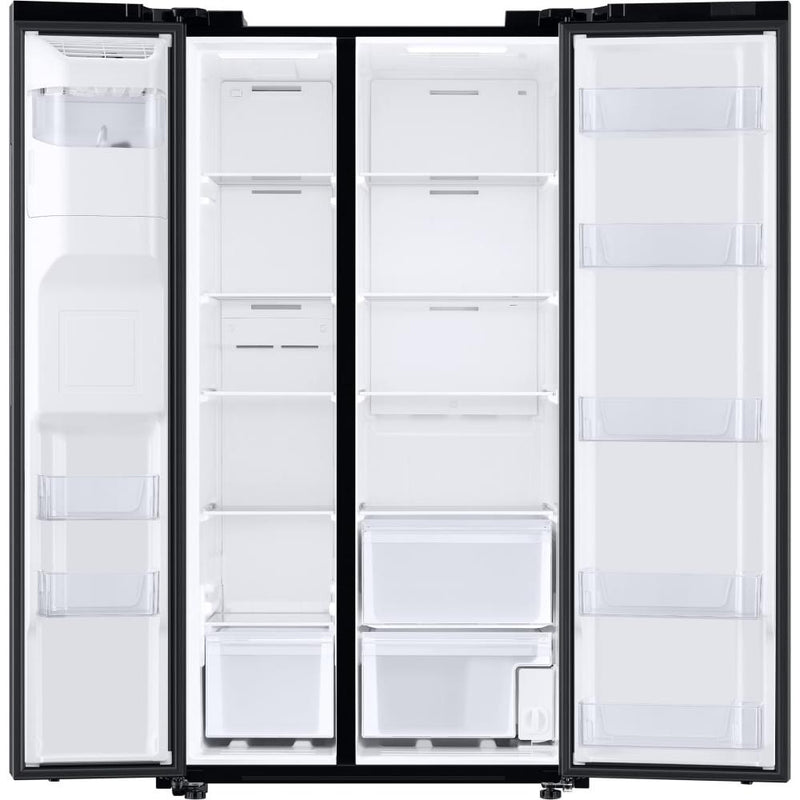  Samsung 36-inch, 27.4 cu.ft. Freestanding Side-by-Side Refrigerator with External Water and Ice Dispensing System RS27T5200SG/AA IMAGE 4