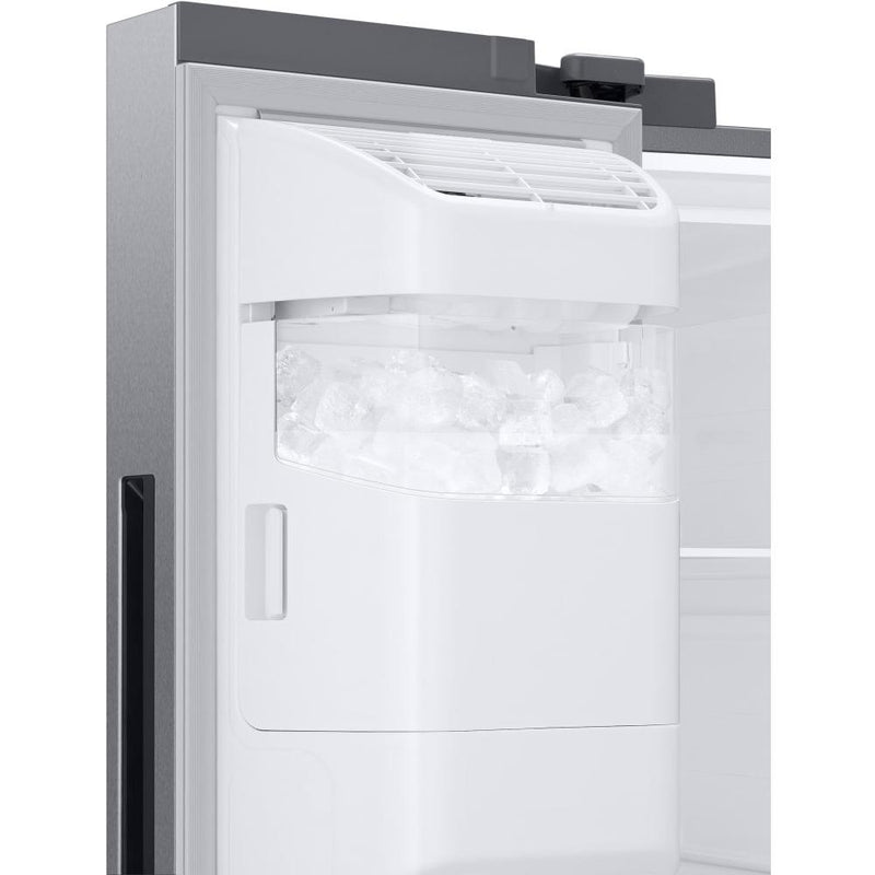  Samsung 36-inch, 27.4 cu.ft. Freestanding Side-by-Side Refrigerator with External Water and Ice Dispensing System RS27T5200SR/AA IMAGE 6