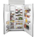 GE Profile 42-inch, 24.5 cu. ft. Side-by-Side Refrigerator with Dispenser PSB42YSNSS IMAGE 3