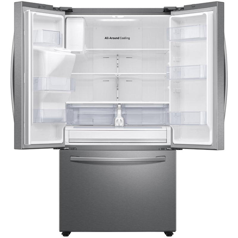  Samsung 36-inch, 27 cu.ft. French 3-Door Refrigerator with Family Hub™ RF27T5501SR/AA IMAGE 2