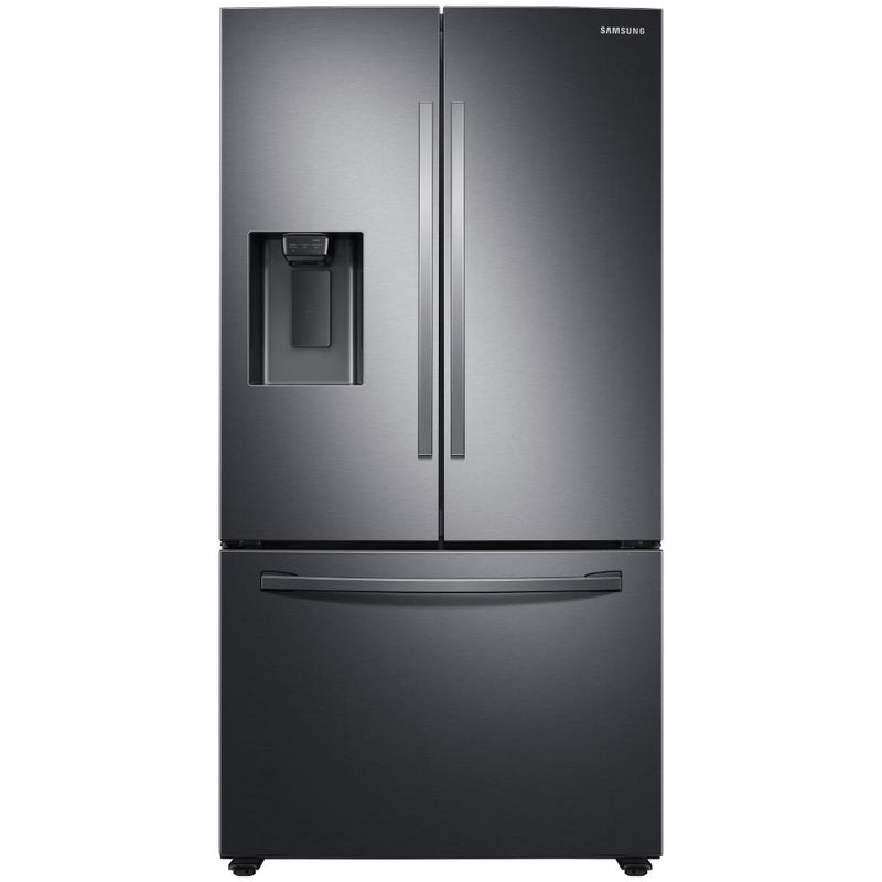  Samsung 36-inch, 27 cu.ft. French 3-Door Refrigerator with Water and Ice dispenser System RF27T5201SG/AA IMAGE 1