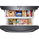  Samsung 36-inch, 27 cu.ft. French 3-Door Refrigerator with Water and Ice dispenser System RF27T5201SG/AA IMAGE 4