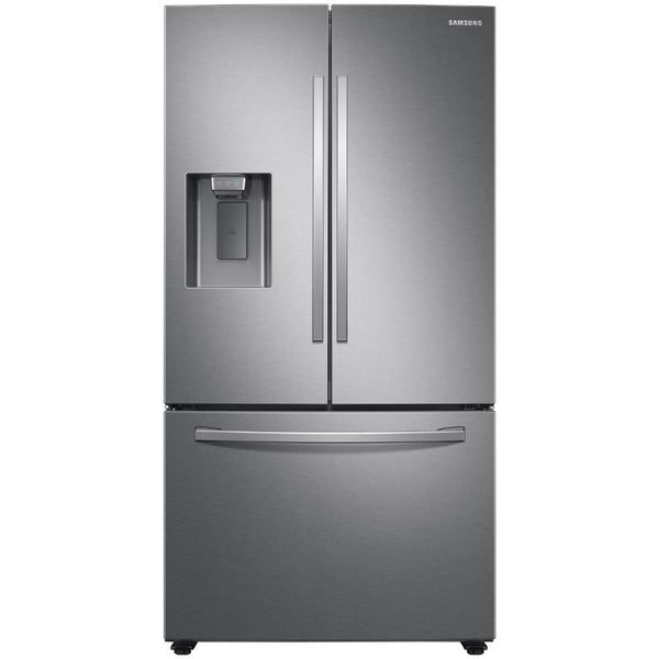  Samsung 36-inch, 27 cu.ft. French 3-Door Refrigerator with Water and Ice dispenser System RF27T5201SR/AA IMAGE 1