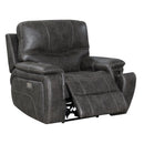 Kian USA Power Leather Look Recliner 11180-1PBPR IMAGE 1