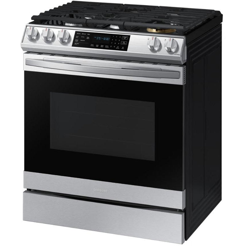  Samsung 30-inch Slide-in Gas Range with Wi-Fi Connect NX60T8511SS/AA IMAGE 3