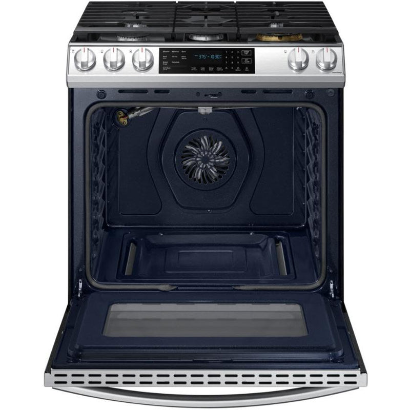  Samsung 30-inch Slide-in Gas Range with Wi-Fi Connect NX60T8511SS/AA IMAGE 4