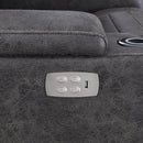 Kian USA Power Leather Look Recliner 12180-1PBPR IMAGE 2