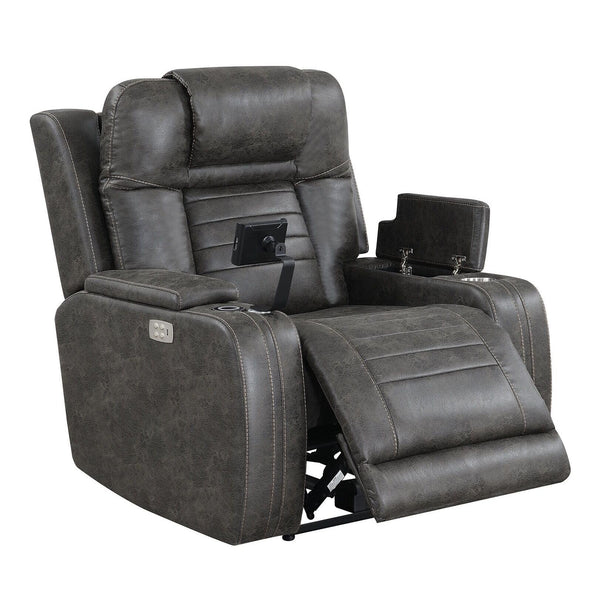 Kian USA Power Leather Look Recliner 12190-10 IMAGE 1