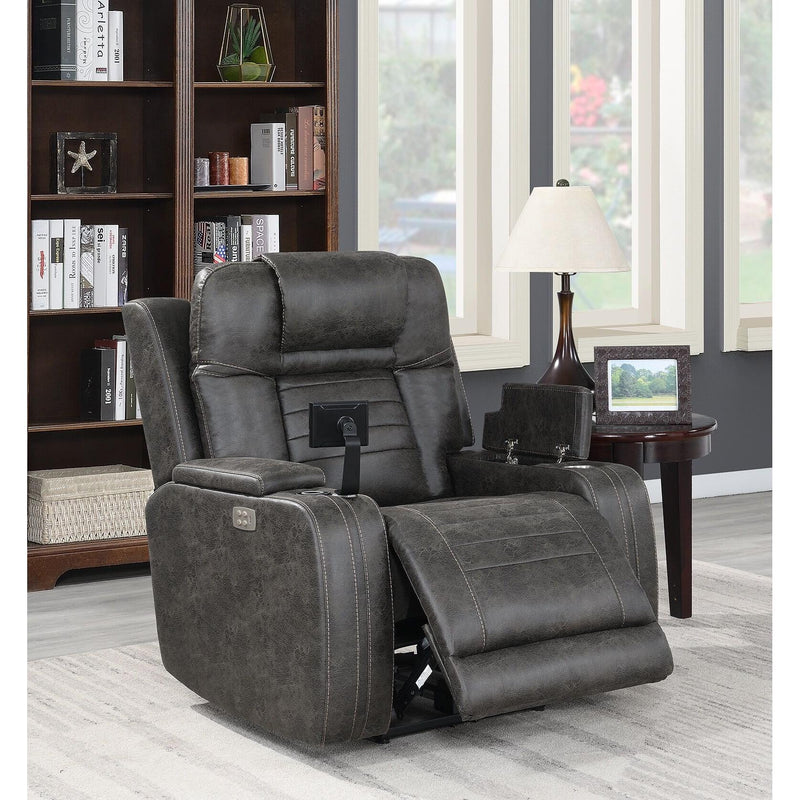 Leather look recliner hotsell