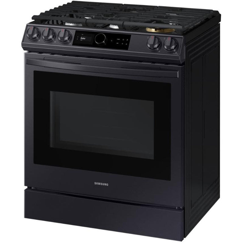  Samsung 30-inch Slide-in Gas Range with Wi-Fi Technology NX60T8711SG/AA IMAGE 3
