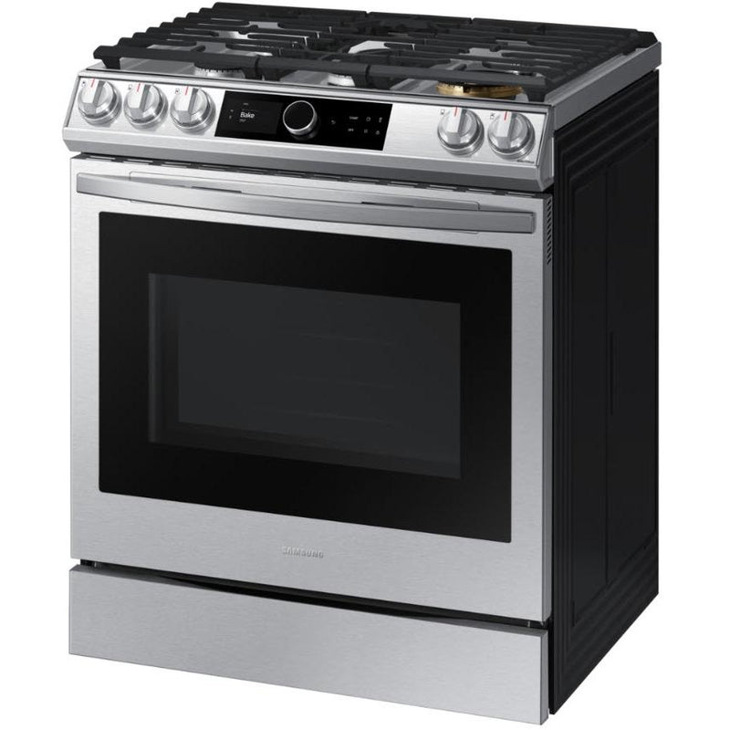  Samsung 30-inch Slide-in Gas Range with Wi-Fi Technology NX60T8711SS/AA IMAGE 3
