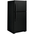  GE 33-inch, 21.9 cu. ft. Top Freezer Refrigerator with edge-to-edge glass shelves GTE22JTNRBB IMAGE 6