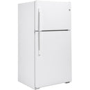  GE 33-inch, 21.9 cu. ft. Top Freezer Refrigerator with edge-to-edge glass shelves GTE22JTNRWW IMAGE 6