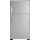  GE 33-inch, 21.9 cu. ft. Top Freezer Refrigerator with edge-to-edge glass shelves GTE22JSNRSS IMAGE 1
