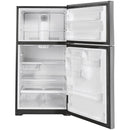  GE 33-inch, 21.9 cu. ft. Top Freezer Refrigerator with edge-to-edge glass shelves GTE22JSNRSS IMAGE 2
