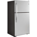  GE 33-inch, 21.9 cu. ft. Top Freezer Refrigerator with edge-to-edge glass shelves GTE22JSNRSS IMAGE 6
